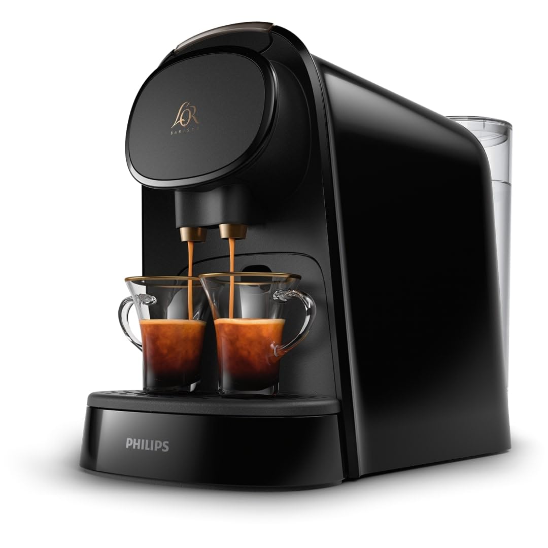 Machine à Café L'OR Barista LM8012/66 – Double Shot, Détection Capsules, 19 Bars