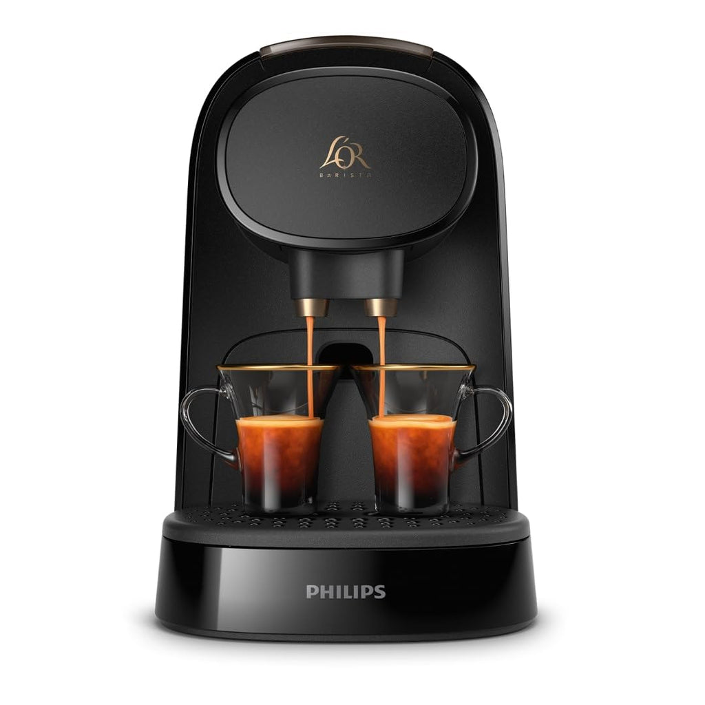 Machine à Café L'OR Barista LM8012/66 – Double Shot, Détection Capsules, 19 Bars