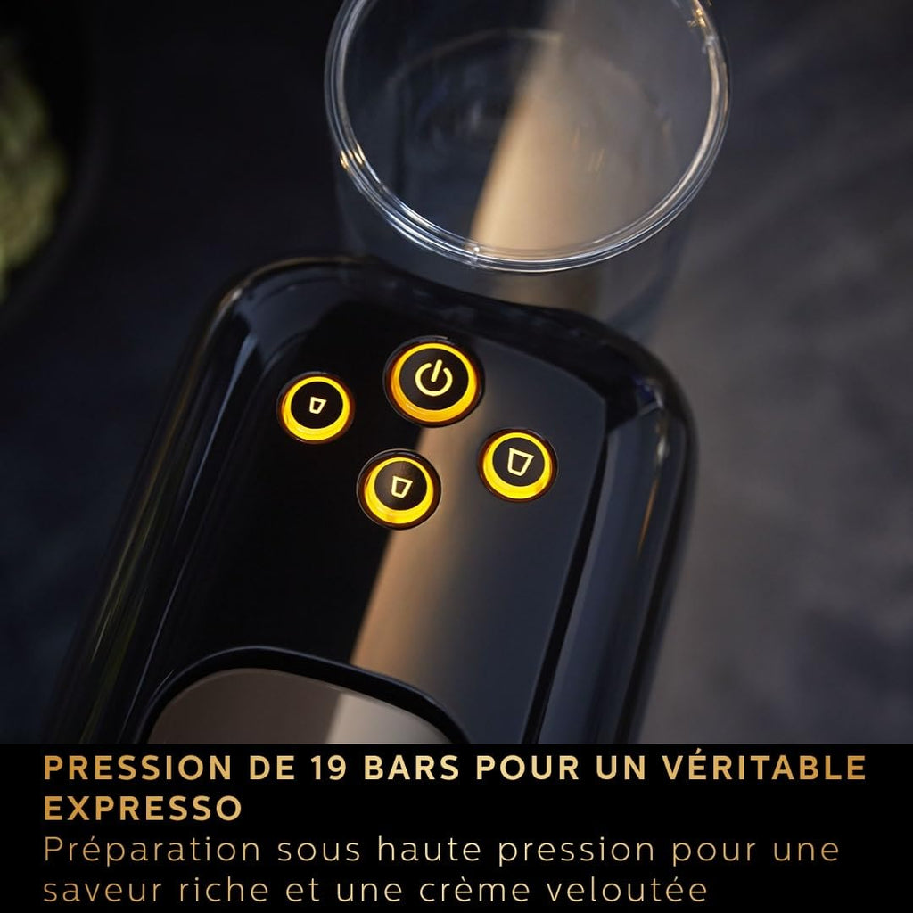 Machine à Café L'OR Barista LM8012/66 – Double Shot, Détection Capsules, 19 Bars