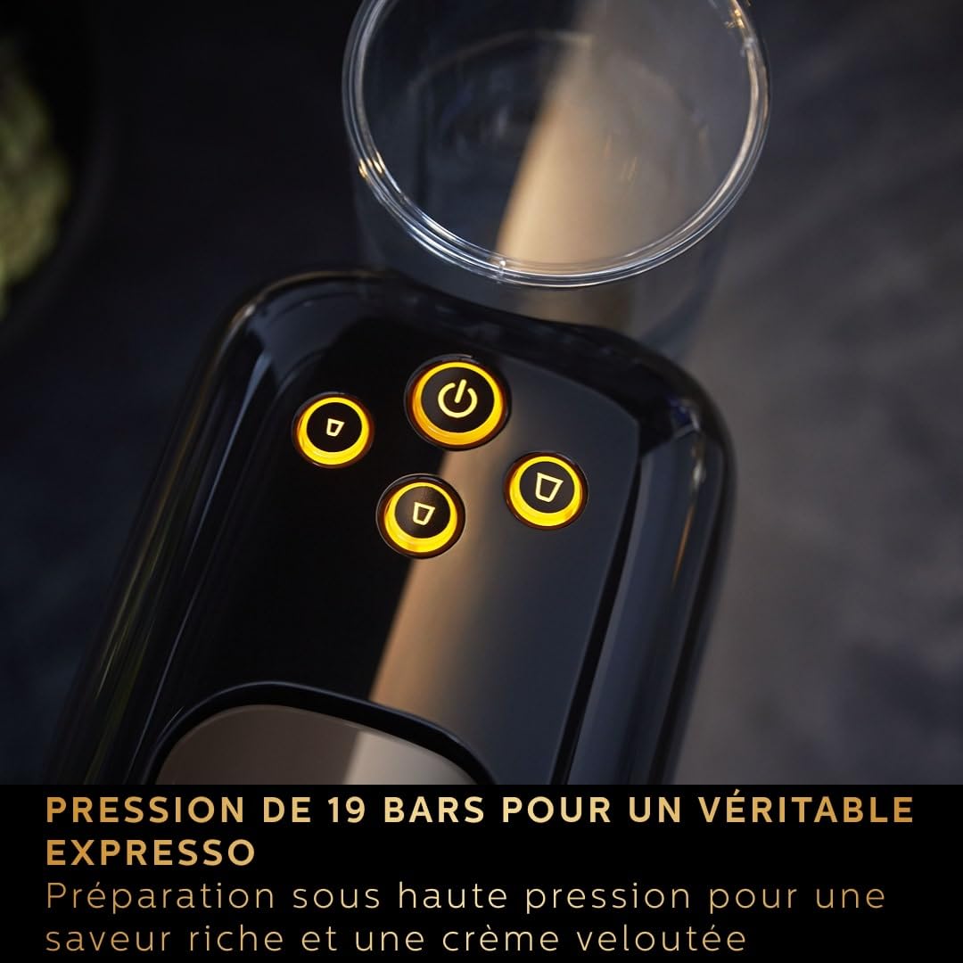 Machine à Café L'OR Barista LM8012/66 – Double Shot, Détection Capsules, 19 Bars