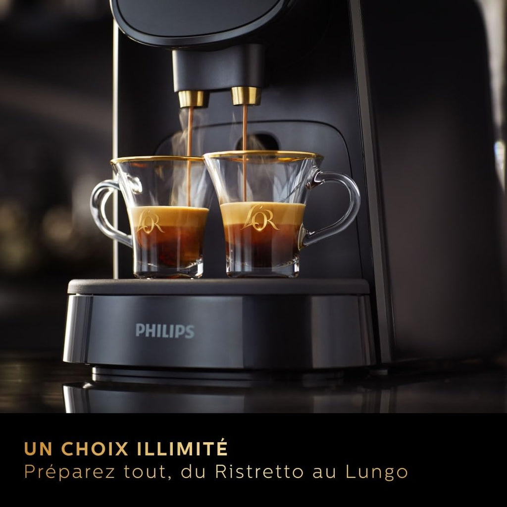 Machine à Café L'OR Barista LM8012/66 – Double Shot, Détection Capsules, 19 Bars