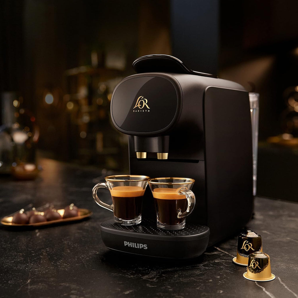 Machine à Café L'Or Barista Sublime LM9012/60 Noir – 19 Bars, Double Capsule